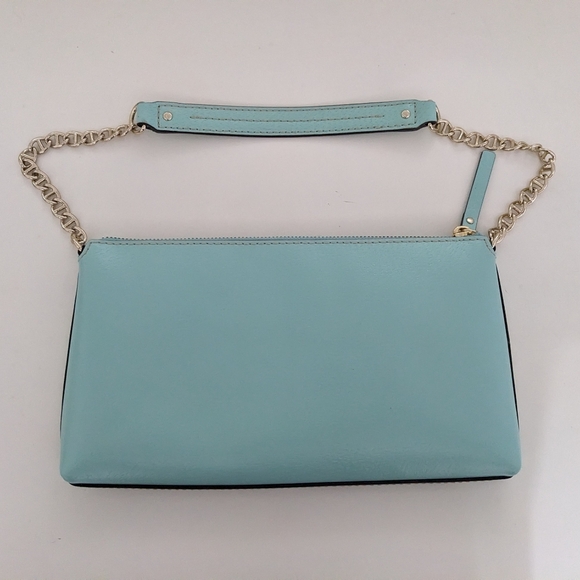 EUC! Kate Spade New York Wellesley Byrd Pebbled Leather Shoulder Bag Robins Egg - Picture 9 of 16